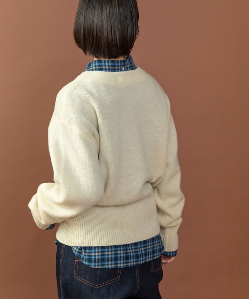 PAR ICI(パーリッシィ)の「ネルチェック 丸襟ボタンダウンシャツ(シャツ/ブラウス・レディース・ブルー/アイボリー・FREE)」の10枚目の写真