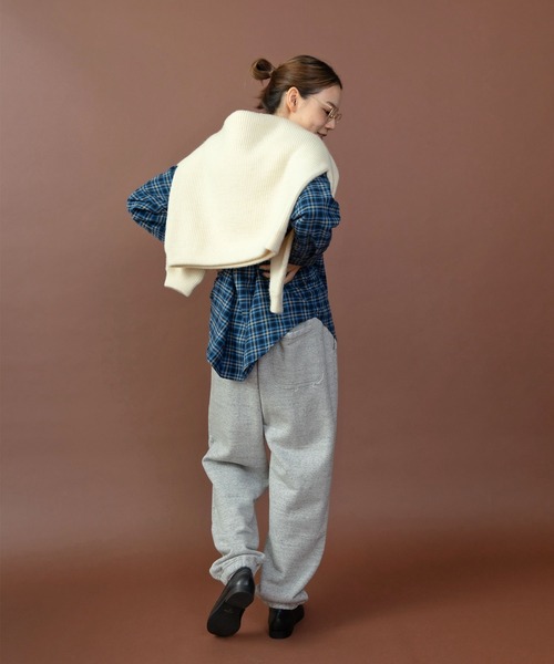 PAR ICI(パーリッシィ)の「ネルチェック 丸襟ボタンダウンシャツ(シャツ/ブラウス・レディース・ブルー/アイボリー・FREE)」の20枚目の写真