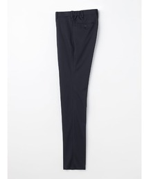 【洗える/ニット生地】アイパンツ i-Pants スラックス シャドウストライプ ブラック/ネイビー