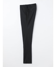 【洗える/ニット生地】アイパンツ i-Pants スラックス シャドウストライプ ブラック/ネイビー