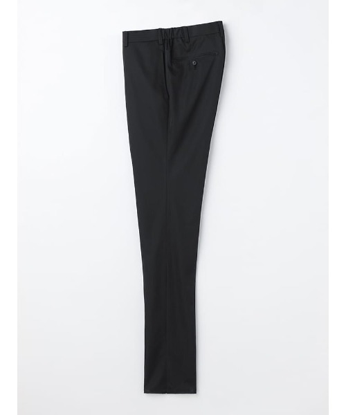 Perfect Suit FActory(パーフェクトスーツファクトリー)の「【洗える/ニット生地】アイパンツ i-Pants スラックス シャドウストライプ ブラック/ネイビー(スラックス・メンズ・ネイビー/ブラック・82/79/88/85/73/76/91)」の1枚目の写真