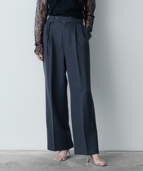 GALLEST(ギャレスト)の「【セットアップ対応】ウーステッドライクスラックス(その他パンツ・レディース・チャコールグレー/グレー・40/38/36)」の2枚目の写真