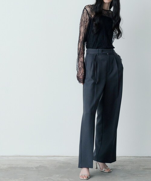 GALLEST(ギャレスト)の「【セットアップ対応】ウーステッドライクスラックス(その他パンツ・レディース・チャコールグレー/グレー・40/38/36)」の11枚目の写真