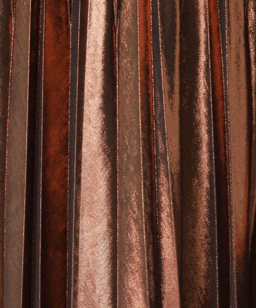 DRESSTERIOR（ドレステリア）の「【洗える/ストレッチ性/オンオフ】箔プリントプリーツスカート（スカート・レディース・ゴールド/ブラウン系/ネイビー・40/38/36/34）」の9枚目の写真