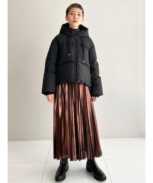 DRESSTERIOR（ドレステリア）の「【洗える/ストレッチ性/オンオフ】箔プリントプリーツスカート（スカート・レディース・ゴールド/ブラウン系/ネイビー・40/38/36/34）」の18枚目の写真