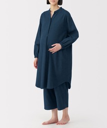 産後も使える　フランネル長袖パジャマ