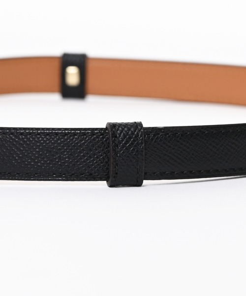 Narcissus（ナルシス）の「バックルスライドベルト　スライド調整　細ベルト（ベルト・レディース・ブラック・FREE）」の4枚目の写真
