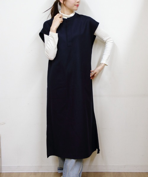 LE GLAZIK（ルグラジック）の「LE GLAZIK/ル グラジック　オーバーシャツドレス　OVER SHIRT DRES　LG-G0041 FIW（ワンピース・レディース・ダークネイビー/トップグレー・36）」の10枚目の写真