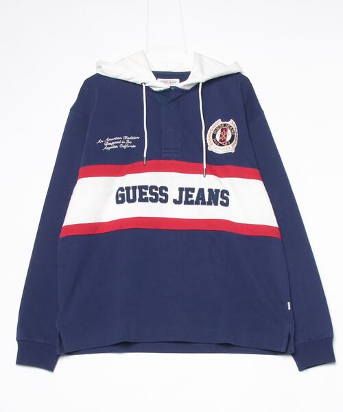GUESS JEANS Ls Hood Rugby