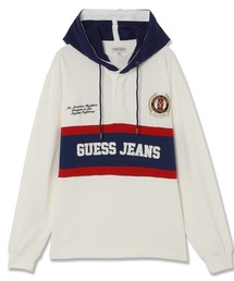 GUESS JEANS（ゲスジーンズ）の「GUESS JEANS Ls Hood Rugby（パーカー・メンズ）」
