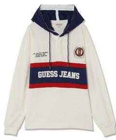 GUESS JEANS Ls Hood Rugby