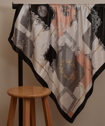 TONE SELECT GOODS | 【resonance】クラシカルフラワーデザイン ニュアンスカラーシルクタッチ 大判スカーフ【マルチウェイ】(バンダナ/スカーフ)