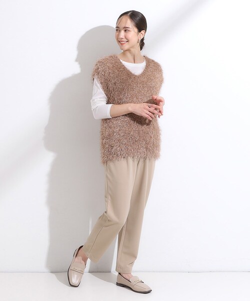 SHOO・LA・RUE(シューラルー)の「バブーシュローファー(その他シューズ・レディース・ブラック/ベージュ・35/25/50/45)」の3枚目の写真