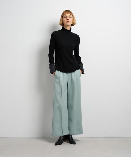 LANVIN en Bleu(ランバンオンブルー)の「カシミヤシルクカフスコンビカットソー(Tシャツ/カットソー・レディース・ブラック/オフホワイト・38)」の11枚目の写真