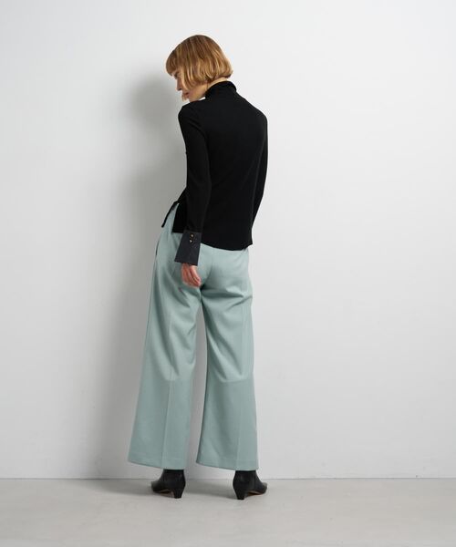 LANVIN en Bleu(ランバンオンブルー)の「カシミヤシルクカフスコンビカットソー(Tシャツ/カットソー・レディース・ブラック/オフホワイト・38)」の13枚目の写真