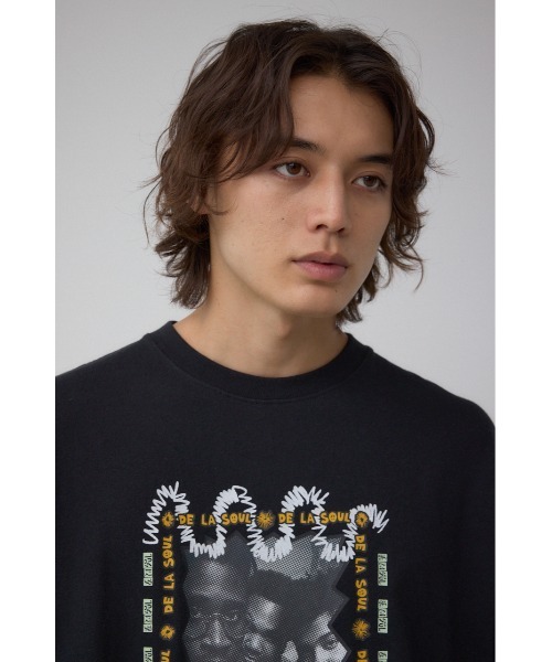 AZUL by moussy(アズールバイマウジー)の「De La Soul ビンテージラップ半袖TEE(Tシャツ/カットソー・メンズ・グレー/ブラック・FREE)」の3枚目の写真