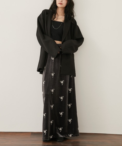 Aunt Marie's（アントマリーズ）の「バックスリットダブルボタンテーラードジャケット（テーラードジャケット・レディース・ブラウン/グレー/ブラック・FREE）」の9枚目の写真