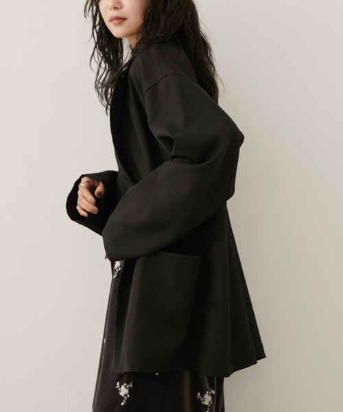 Aunt Marie's（アントマリーズ）の「バックスリットダブルボタンテーラードジャケット（テーラードジャケット・レディース・ブラウン/グレー/ブラック・FREE）」の5枚目の写真