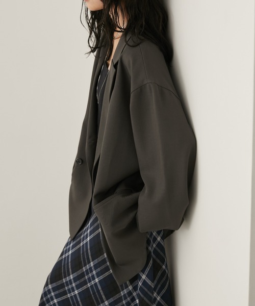 Aunt Marie's（アントマリーズ）の「バックスリットダブルボタンテーラードジャケット（テーラードジャケット・レディース・ブラウン/グレー/ブラック・FREE）」の17枚目の写真