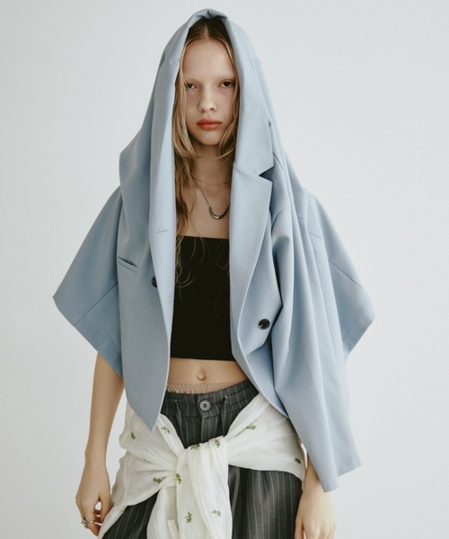 Aunt Marie's（アントマリーズ）の「バックスリットダブルボタンテーラードジャケット（テーラードジャケット・レディース・ブラウン/グレー/ブラック・FREE）」の12枚目の写真