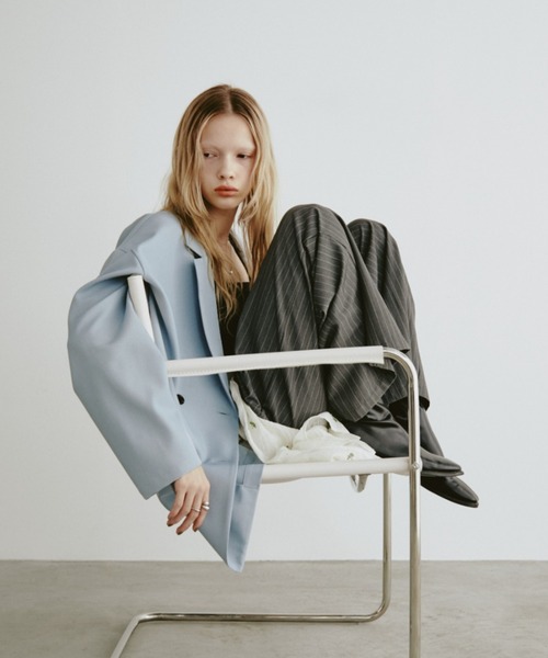 Aunt Marie's（アントマリーズ）の「バックスリットダブルボタンテーラードジャケット（テーラードジャケット・レディース・ブラウン/グレー/ブラック・FREE）」の11枚目の写真