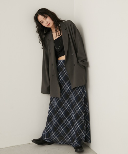 Aunt Marie's（アントマリーズ）の「バックスリットダブルボタンテーラードジャケット（テーラードジャケット・レディース・ブラウン/グレー/ブラック・FREE）」の22枚目の写真