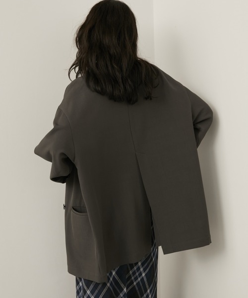 Aunt Marie's（アントマリーズ）の「バックスリットダブルボタンテーラードジャケット（テーラードジャケット・レディース・ブラウン/グレー/ブラック・FREE）」の18枚目の写真