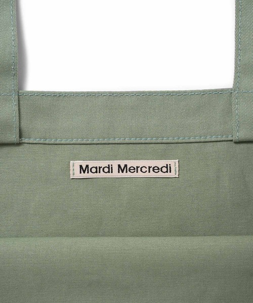Mardi Mercredi（マルディメクルディ）の「CANVAS BAG FLOWER / キャンバス バッグ フラワー（エコバッグ/サブバッグ・レディース・ブラック/アイボリー/ブルー/グリーン/ピンク・FREE）」の19枚目の写真