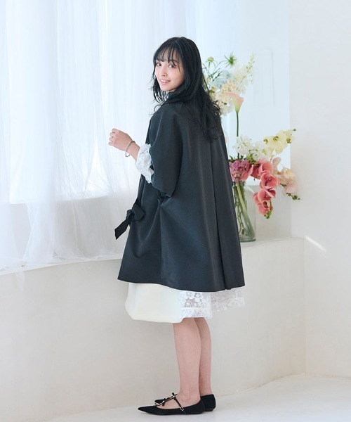 Chesty(チェスティー)の「Bellona ナイロンスプリングコート(ナイロンジャケット・レディース・ブラック・0/1)」の13枚目の写真