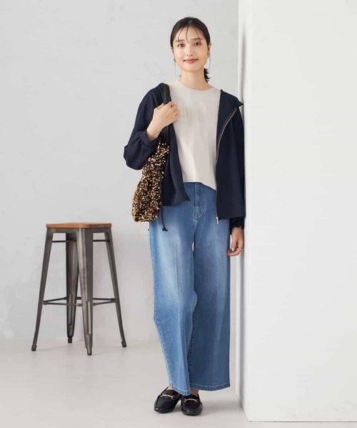 a.v.v（アーヴェヴェ）の「バックフレアシアーパーカー（パーカー・レディース・ネイビー/ブラウン/グレー系その他・40/38/36）」の9枚目の写真