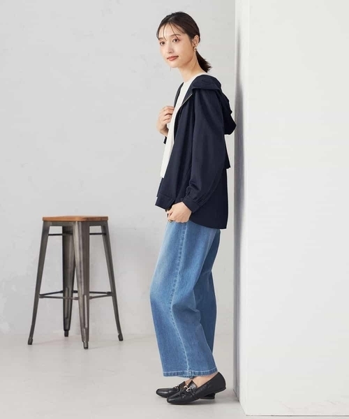 a.v.v（アーヴェヴェ）の「バックフレアシアーパーカー（パーカー・レディース・ネイビー/ブラウン/グレー系その他・40/38/36）」の10枚目の写真