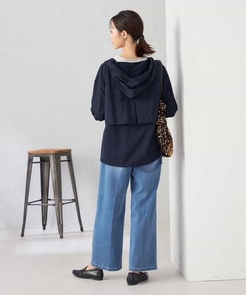 a.v.v（アーヴェヴェ）の「バックフレアシアーパーカー（パーカー・レディース・ネイビー/ブラウン/グレー系その他・40/38/36）」の11枚目の写真