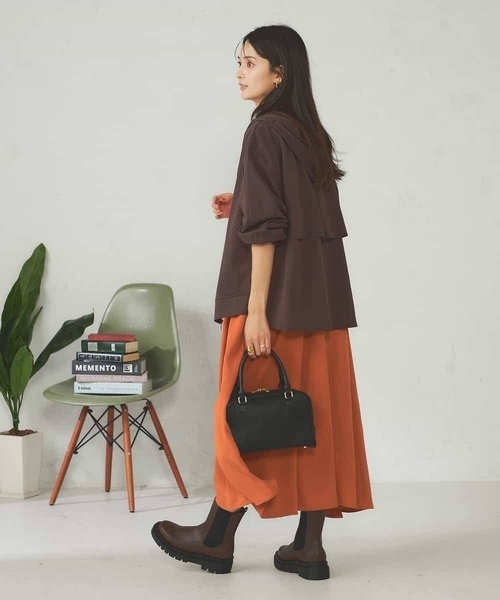 a.v.v（アーヴェヴェ）の「バックフレアシアーパーカー（パーカー・レディース・ネイビー/ブラウン/グレー系その他・40/38/36）」の20枚目の写真