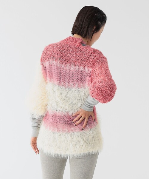 maturely（マチュアリー）の「【2/5再値下げ】maturely / スリーヤーン ボウタイ ロングスリーブ（ニット/セーター・レディース・ピンク/グリーン・ONE SIZE）」の10枚目の写真