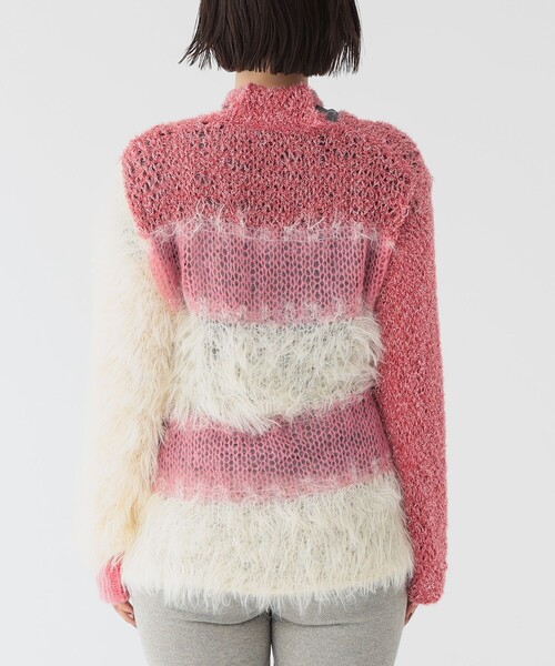 maturely（マチュアリー）の「【2/5再値下げ】maturely / スリーヤーン ボウタイ ロングスリーブ（ニット/セーター・レディース・ピンク/グリーン・ONE SIZE）」の14枚目の写真