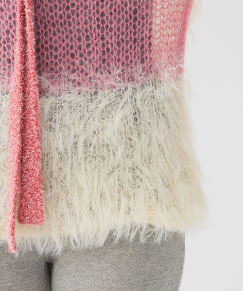 maturely（マチュアリー）の「【2/5再値下げ】maturely / スリーヤーン ボウタイ ロングスリーブ（ニット/セーター・レディース・ピンク/グリーン・ONE SIZE）」の17枚目の写真