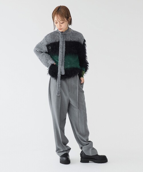 maturely（マチュアリー）の「【2/5再値下げ】maturely / スリーヤーン ボウタイ ロングスリーブ（ニット/セーター・レディース・ピンク/グリーン・ONE SIZE）」の19枚目の写真