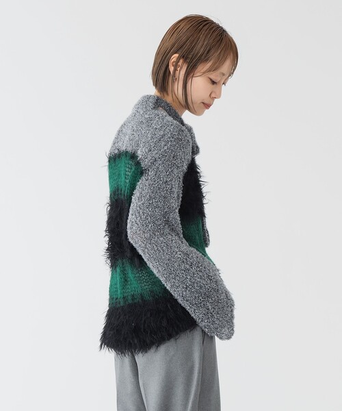 maturely（マチュアリー）の「【2/5再値下げ】maturely / スリーヤーン ボウタイ ロングスリーブ（ニット/セーター・レディース・ピンク/グリーン・ONE SIZE）」の21枚目の写真