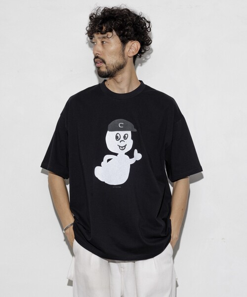 cotton pan（コットンパン）の「COTTON PAN/コットンパン キャスパー フロントプリントTシャツ / CP25SS-FH004（Tシャツ/カットソー・メンズ・ブラック/ホワイト・M/L）」の3枚目の写真