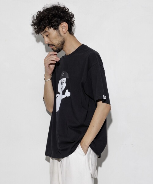 cotton pan（コットンパン）の「COTTON PAN/コットンパン キャスパー フロントプリントTシャツ / CP25SS-FH004（Tシャツ/カットソー・メンズ・ブラック/ホワイト・M/L）」の5枚目の写真
