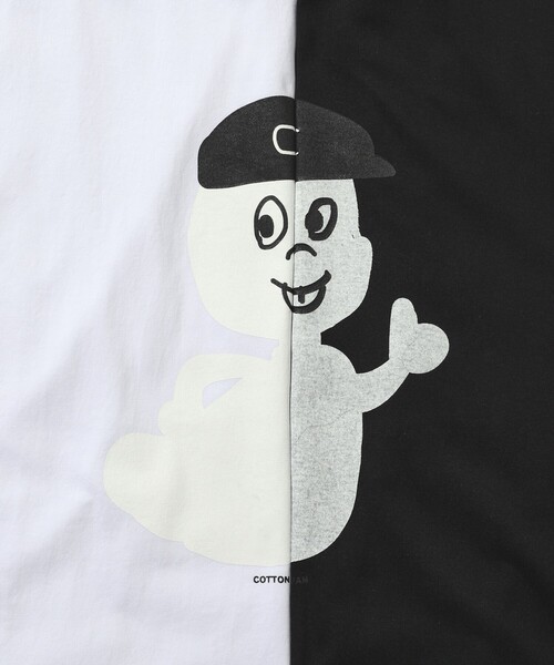 cotton pan（コットンパン）の「COTTON PAN/コットンパン キャスパー フロントプリントTシャツ / CP25SS-FH004（Tシャツ/カットソー・メンズ・ブラック/ホワイト・M/L）」の9枚目の写真