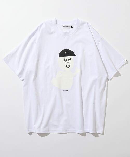 cotton pan（コットンパン）の「COTTON PAN/コットンパン キャスパー フロントプリントTシャツ / CP25SS-FH004（Tシャツ/カットソー・メンズ・ブラック/ホワイト・M/L）」の10枚目の写真