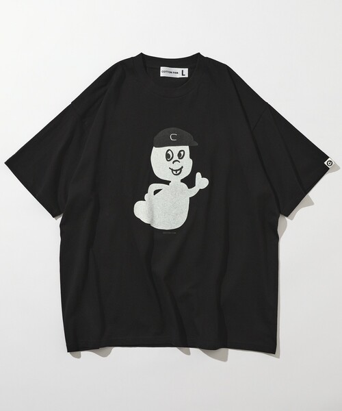 cotton pan（コットンパン）の「COTTON PAN/コットンパン キャスパー フロントプリントTシャツ / CP25SS-FH004（Tシャツ/カットソー・メンズ・ブラック/ホワイト・M/L）」の13枚目の写真