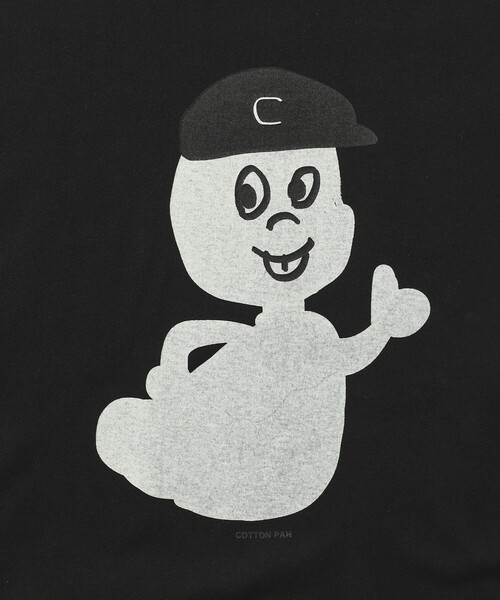 cotton pan（コットンパン）の「COTTON PAN/コットンパン キャスパー フロントプリントTシャツ / CP25SS-FH004（Tシャツ/カットソー・メンズ・ブラック/ホワイト・M/L）」の14枚目の写真