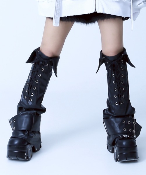 REFLEM レッグウォーマー付きスカート REFLEM/レフレム』レッグカバー付きボンテージスカート（スカート