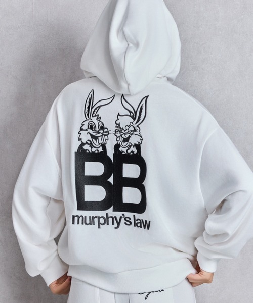 GYDA(ジェイダ)の「【WEB限定】Murphy’s BUNNYスウェットパーカー(パーカー・レディース・オフホワイト/ネイビー/ブラック・FREE)」の2枚目の写真