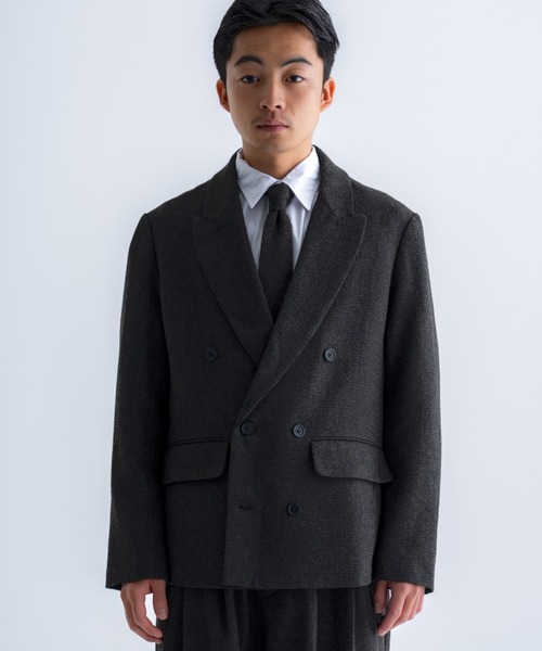 Tweed double tailored jacket / ツイードダブルテーラードジャケット