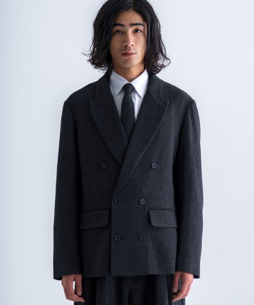 Tweed double tailored jacket / ツイードダブルテーラードジャケット