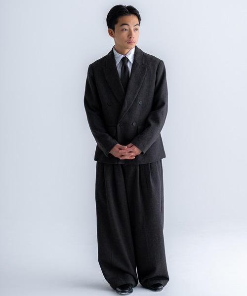 Tweed double tailored jacket / ツイードダブルテーラードジャケット