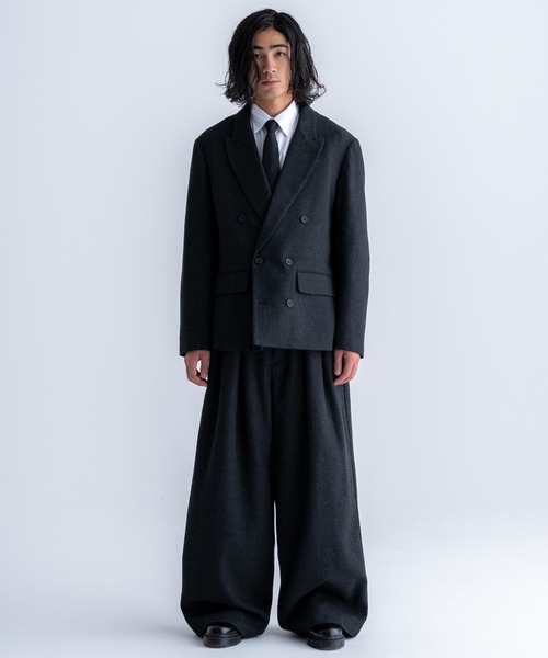 SINSS（シンス）の「Tweed double tailored jacket / ツイードダブル